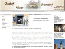Tablet Screenshot of gasthof-baier.de